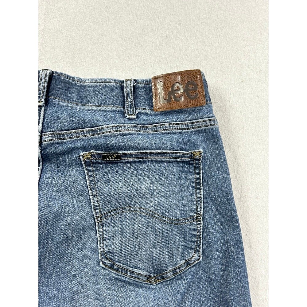 Lee Extreme Motion Mens Slim Fit Straight Leg Dark wash Jeans - Picture 4 of 11